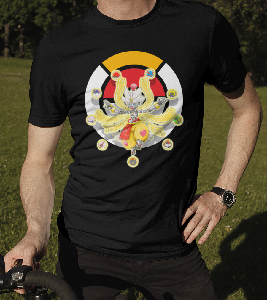 Pokemon X Overwatch Mega Medicham Zenyatta Crossover T-Shirt