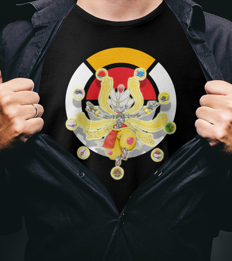 Pokemon X Overwatch Mega Medicham Zenyatta Crossover T-Shirt
