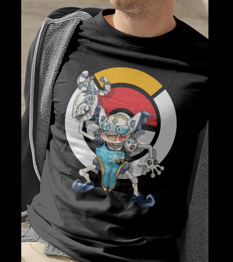 Pokemon X Over Mr. Mime Crossover With Symmetra T-Shirt