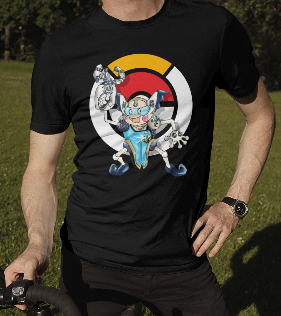 Pokemon X Over Mr. Mime Crossover With Symmetra T-Shirt