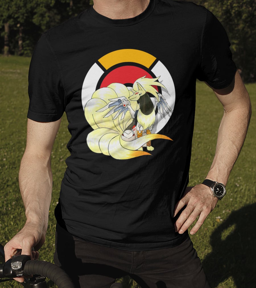 POKEMON X NINETAILS X MERCY Overwatch Crossover T-Shirt