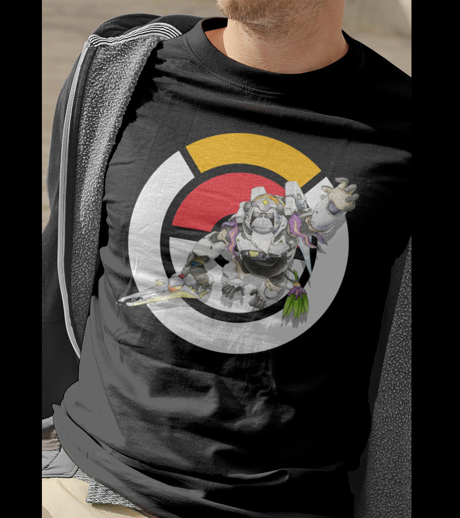 Pokémon Overwatch Crossover Oranguru Winston Pokémon Ball T-Shirt