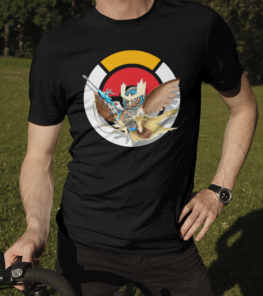 Pokemon X Over Noctowl X Ana Official Collaboration T-Shirt