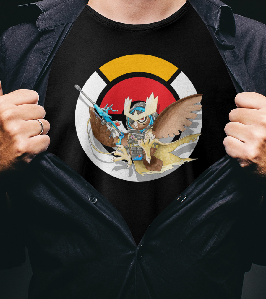 Pokemon X Over Noctowl X Ana Official Collaboration T-Shirt