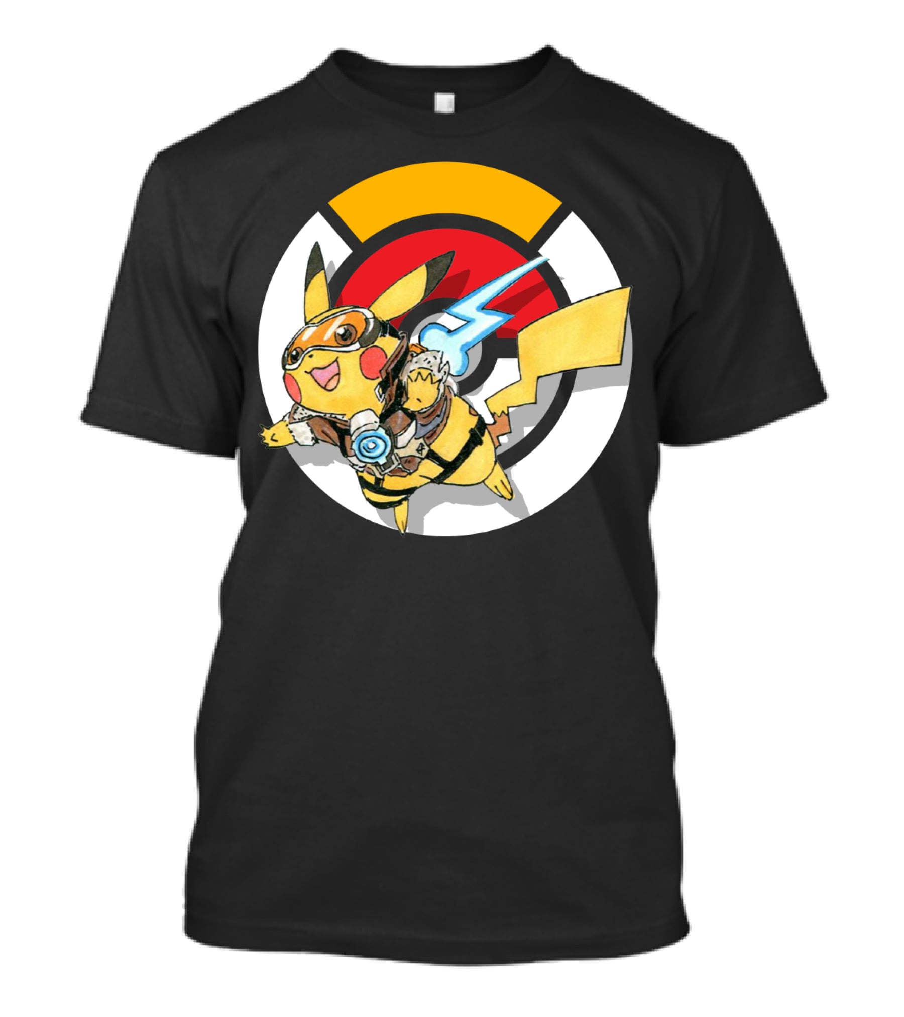 Pokemon X Overwatch Crossover Pikachu X Tracer T-Shirt