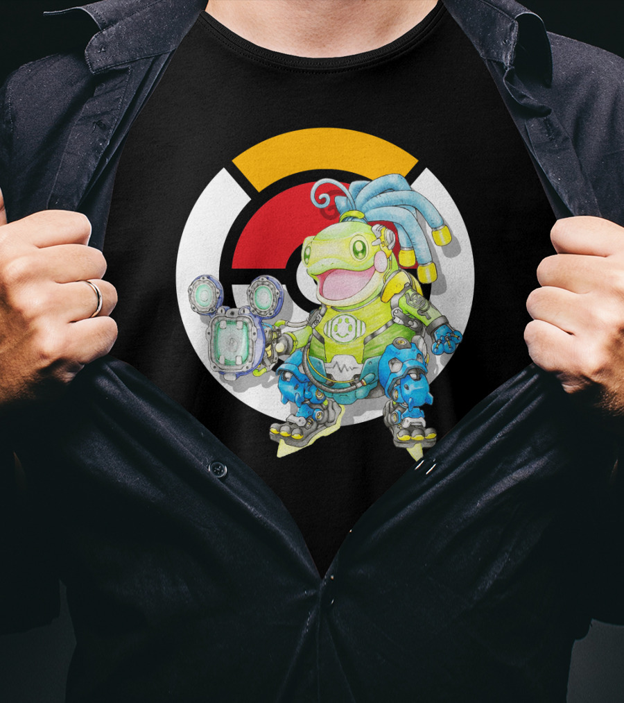 Pokemon X Overwatch Politoed Lucio Mashup T-Shirt