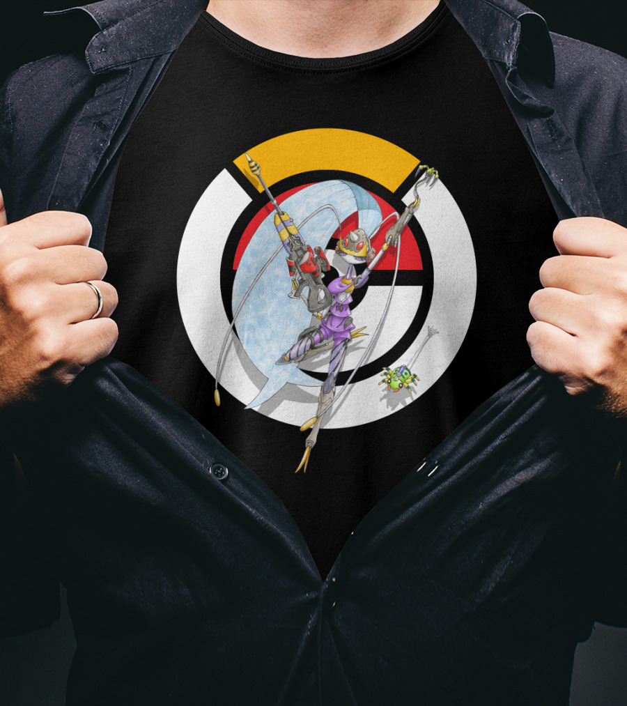 Pokemon X Over Pheromosa X Widowmaker Crossover Fan T-Shirt