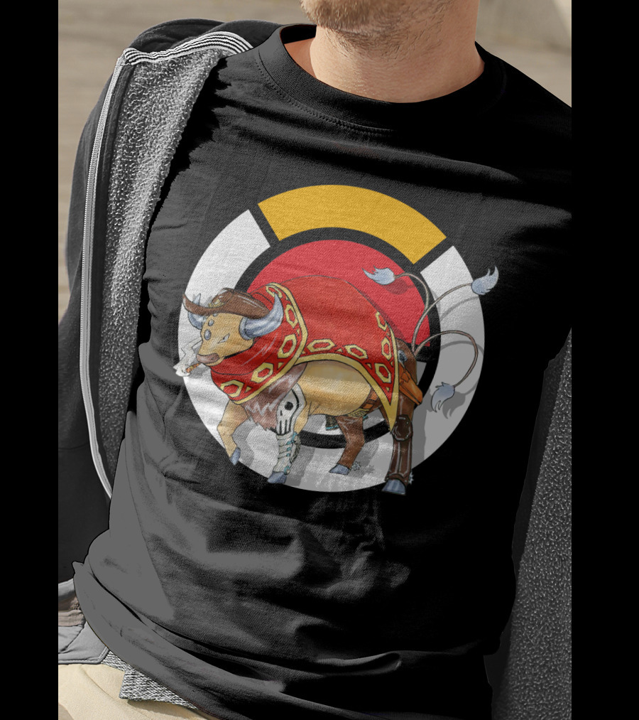 Pokemon X Overwatch Tauros X Mccree Crossover T-Shirt