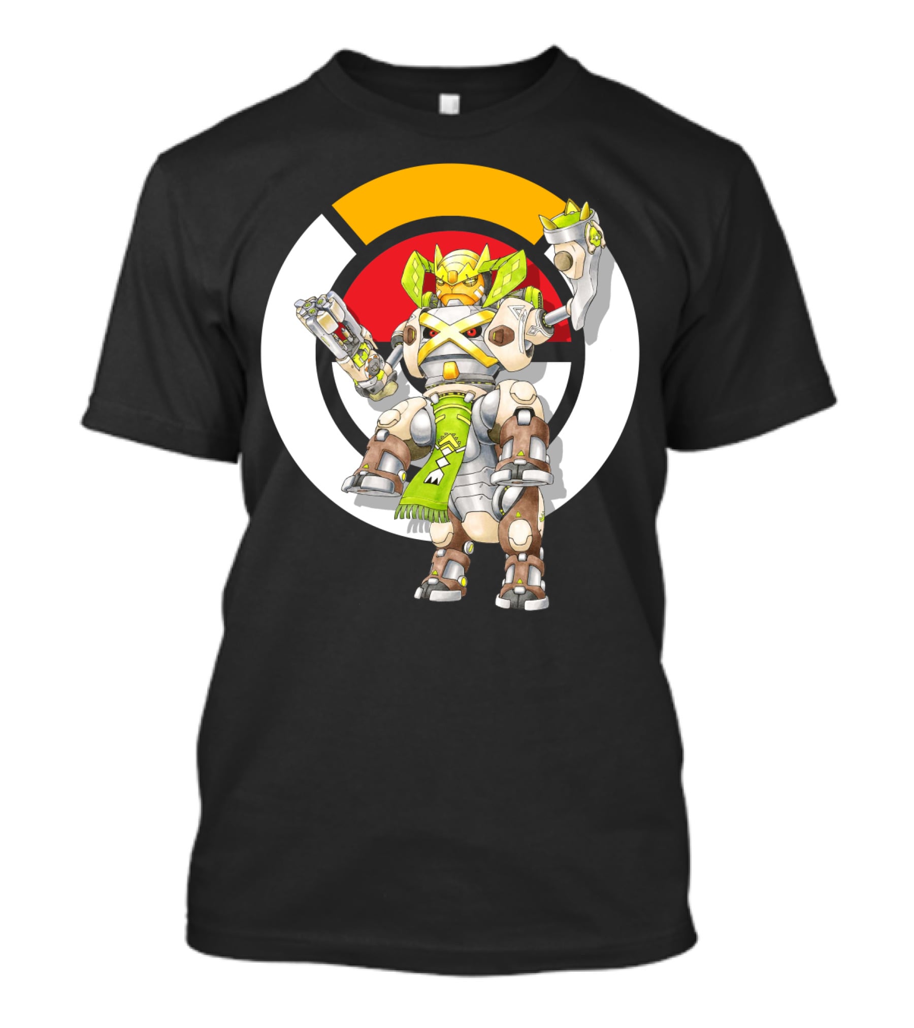 Pokemon X Over Terrakion Metagross Orisa Mecha Crossover T-Shirt