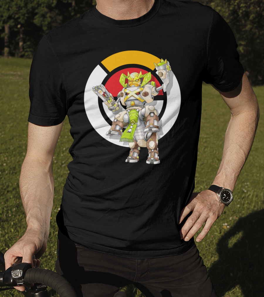 Pokemon X Over Terrakion Metagross Orisa Mecha Crossover T-Shirt