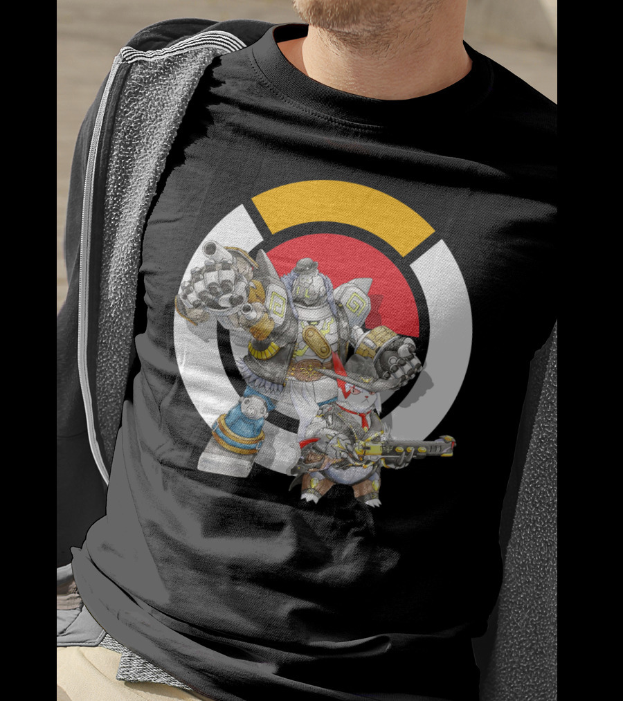 Pokemon X Overwatch Zangoose Torbjorn Mecha T-Shirt