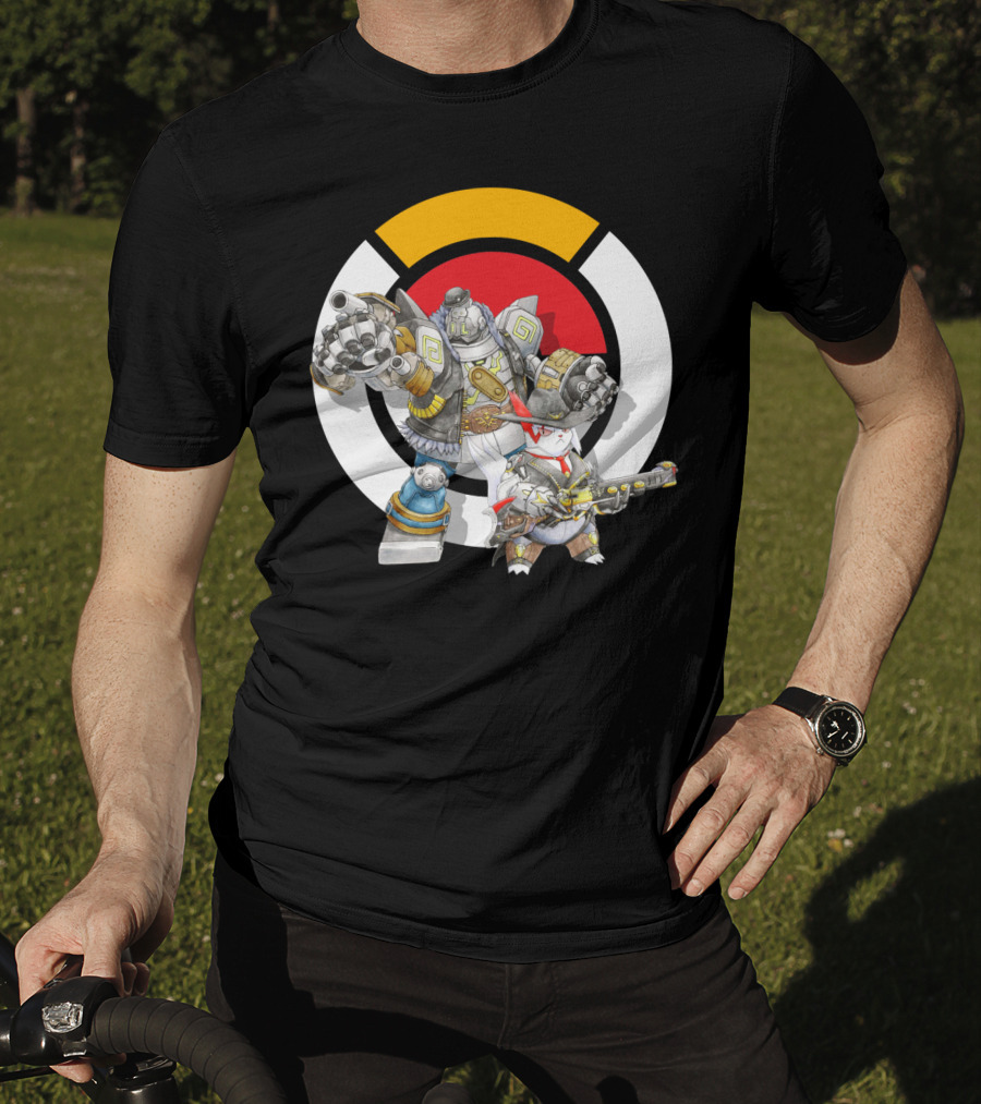 Pokemon X Overwatch Zangoose Torbjorn Mecha T-Shirt