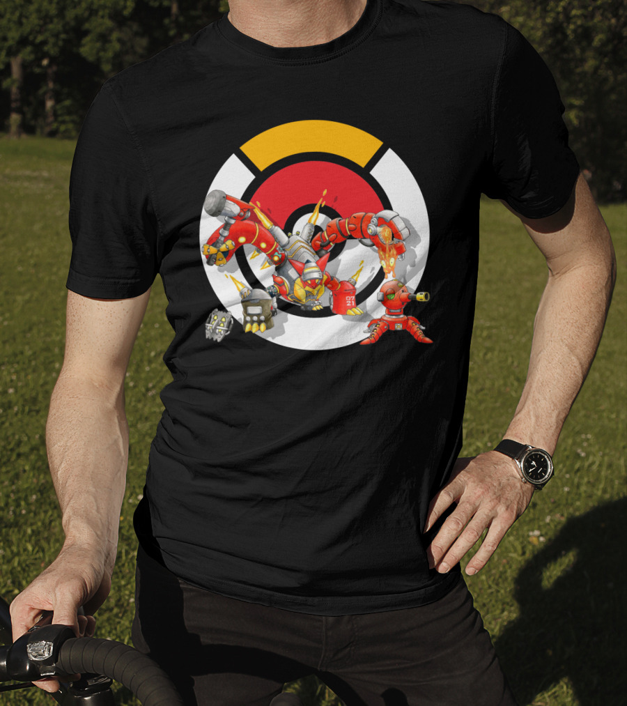 Pokemon X Overwatch Volcanion Torbjorn Mashup T-Shirt