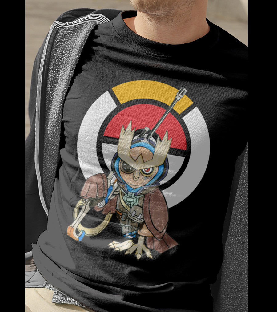 POKEMON X OVERWATCH 36 NOCTOWL X ANA T-Shirt