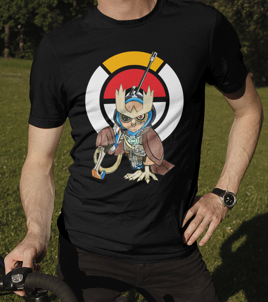 POKEMON X OVERWATCH 36 NOCTOWL X ANA T-Shirt