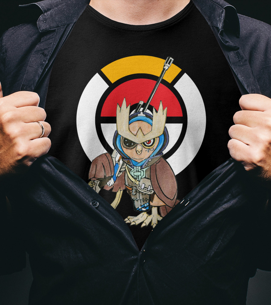 POKEMON X OVERWATCH 36 NOCTOWL X ANA T-Shirt
