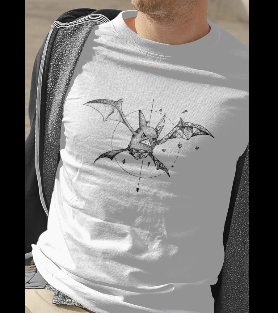 Geometric Pokemon Crobat Sphere T-Shirt