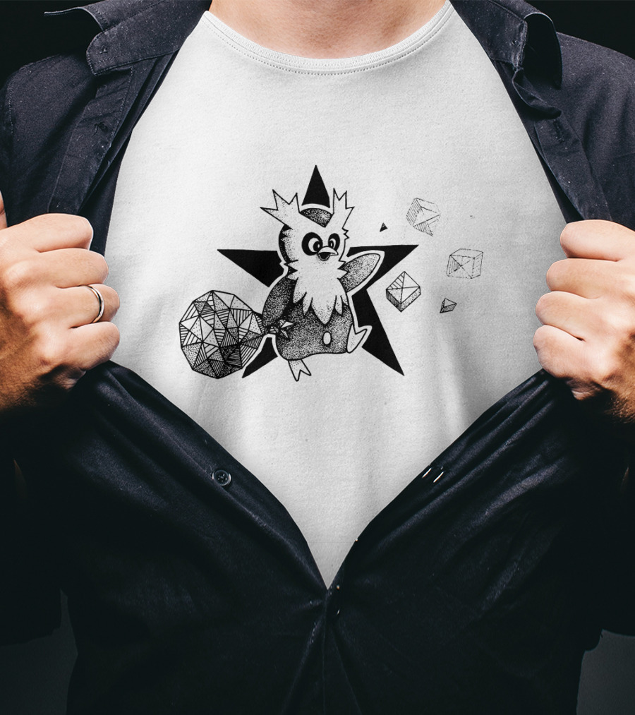 Geometric Delibird Star And Shapes Pokémon T-Shirt