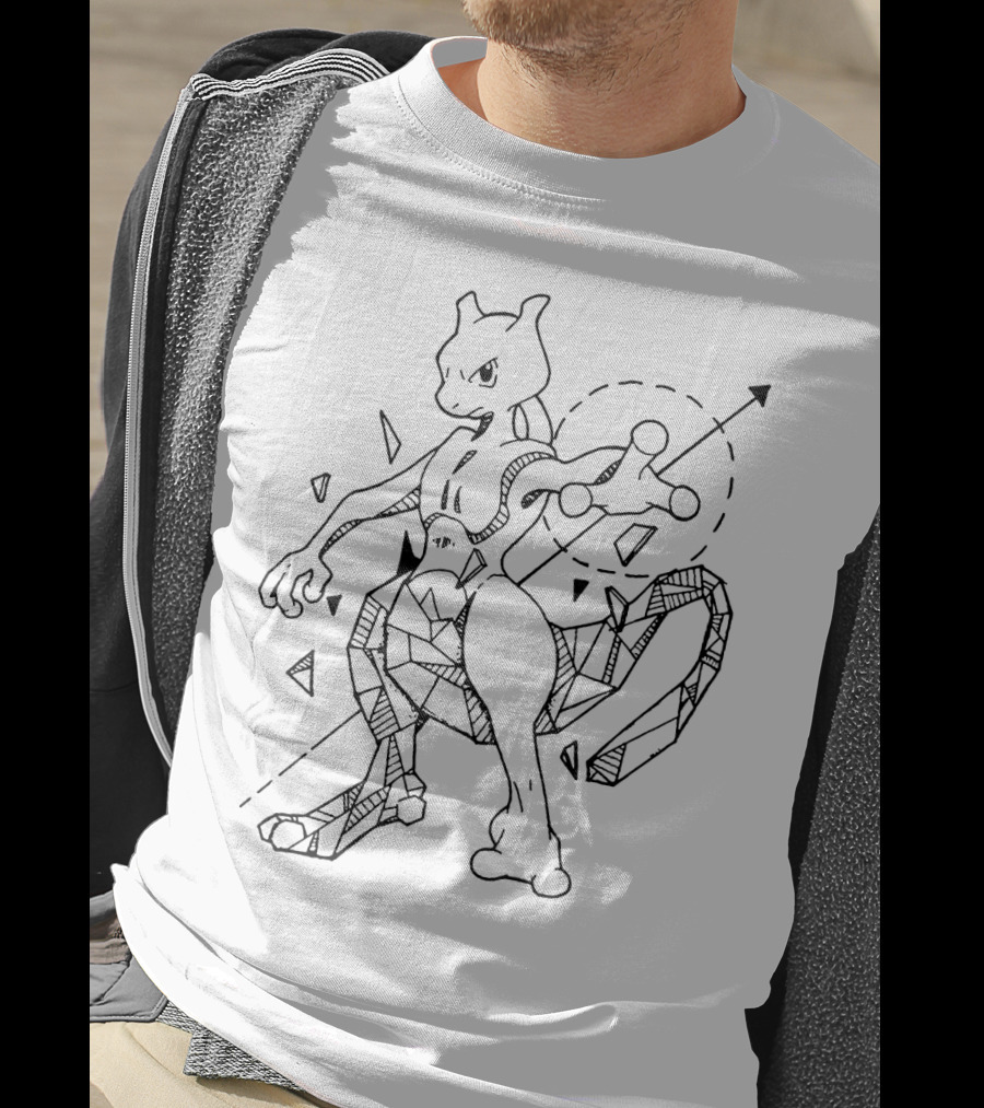 GEOMETRIC MEWTWO POKEMON T-Shirt