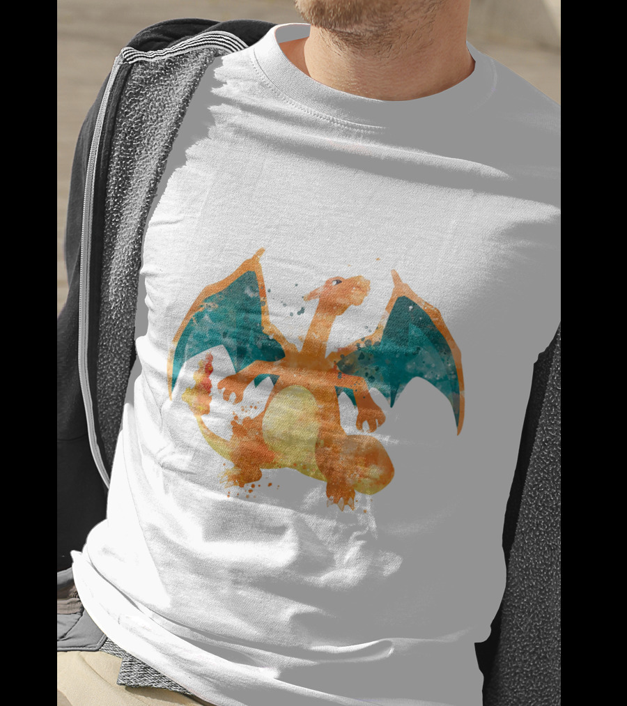 Charizard Watercolor Pokemon T-Shirt