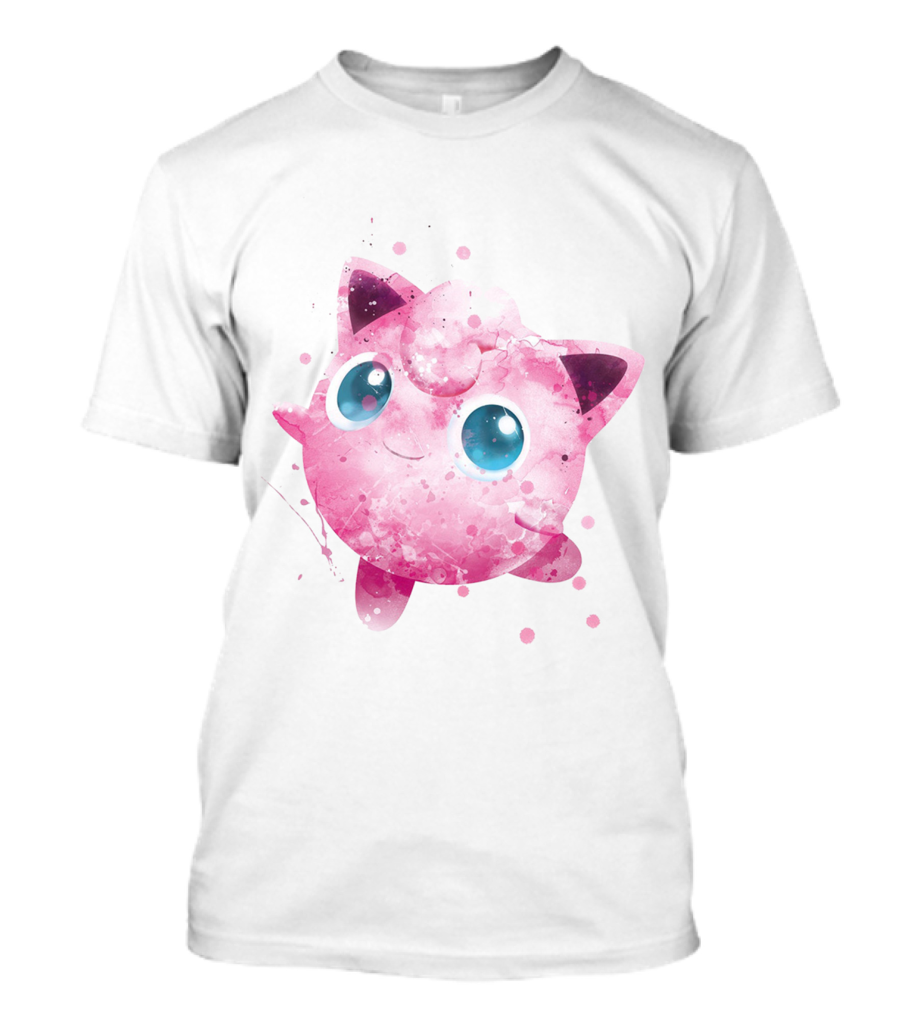 Watercolor Jigglypuff Pokemon Poke T-Shirt