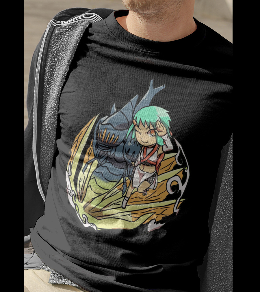 Princess Nausicaä Chibi And Ohmu Companion T-Shirt