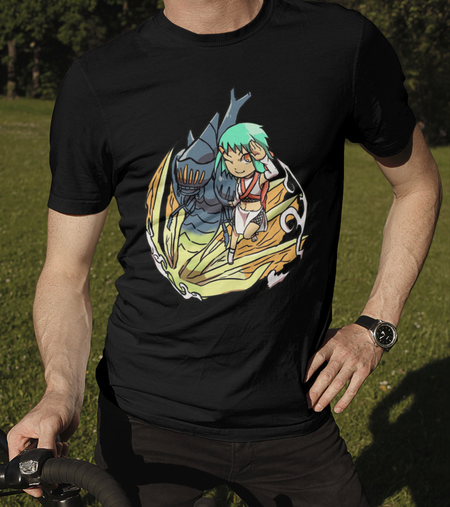 Princess Nausicaä Chibi And Ohmu Companion T-Shirt