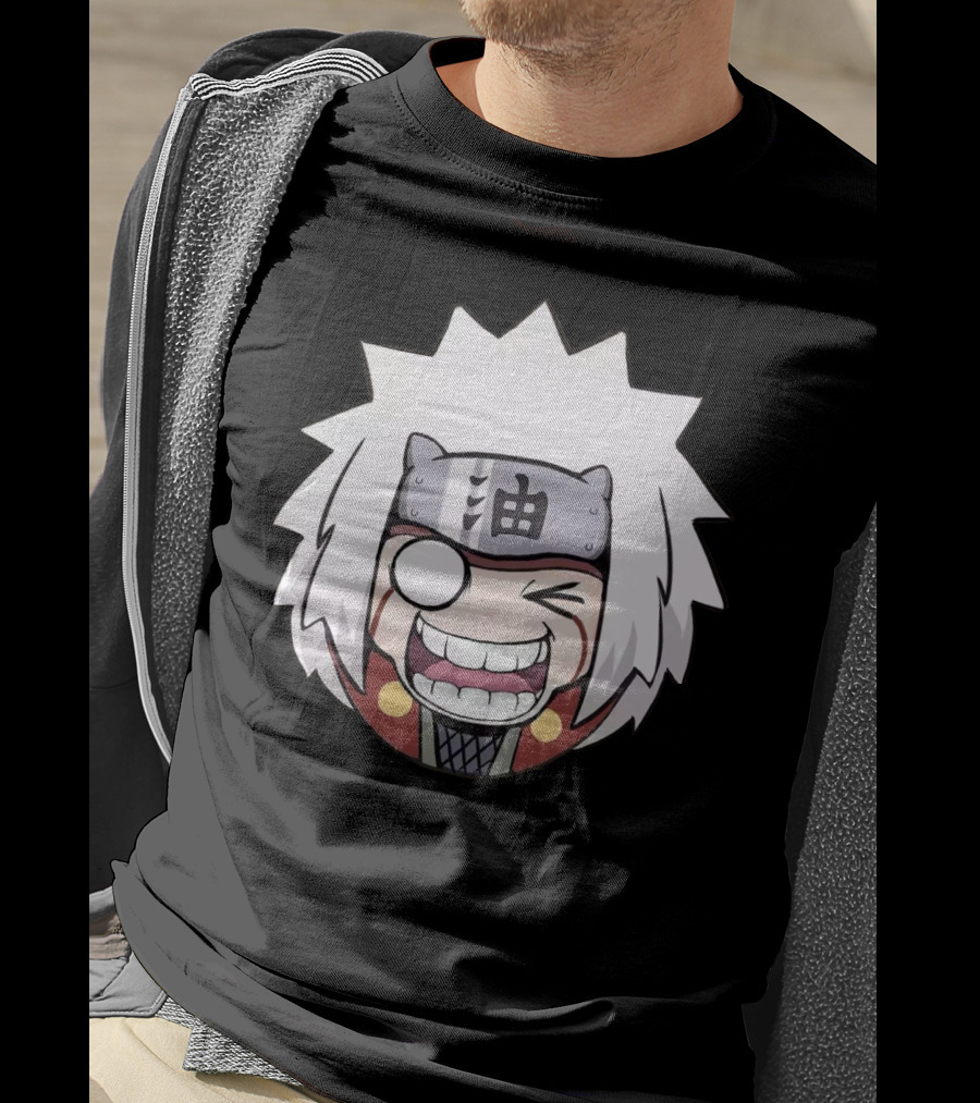 Jiraiya Chibi Cute Anime Character Face T-Shirt