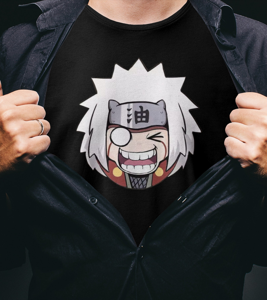 Jiraiya Chibi Cute Anime Character Face T-Shirt