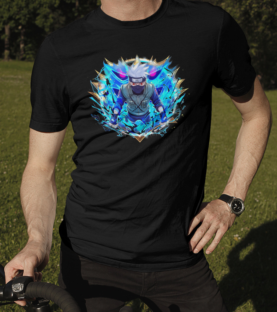 Kakashi Susanoo Blue Lightning Armor T-Shirt