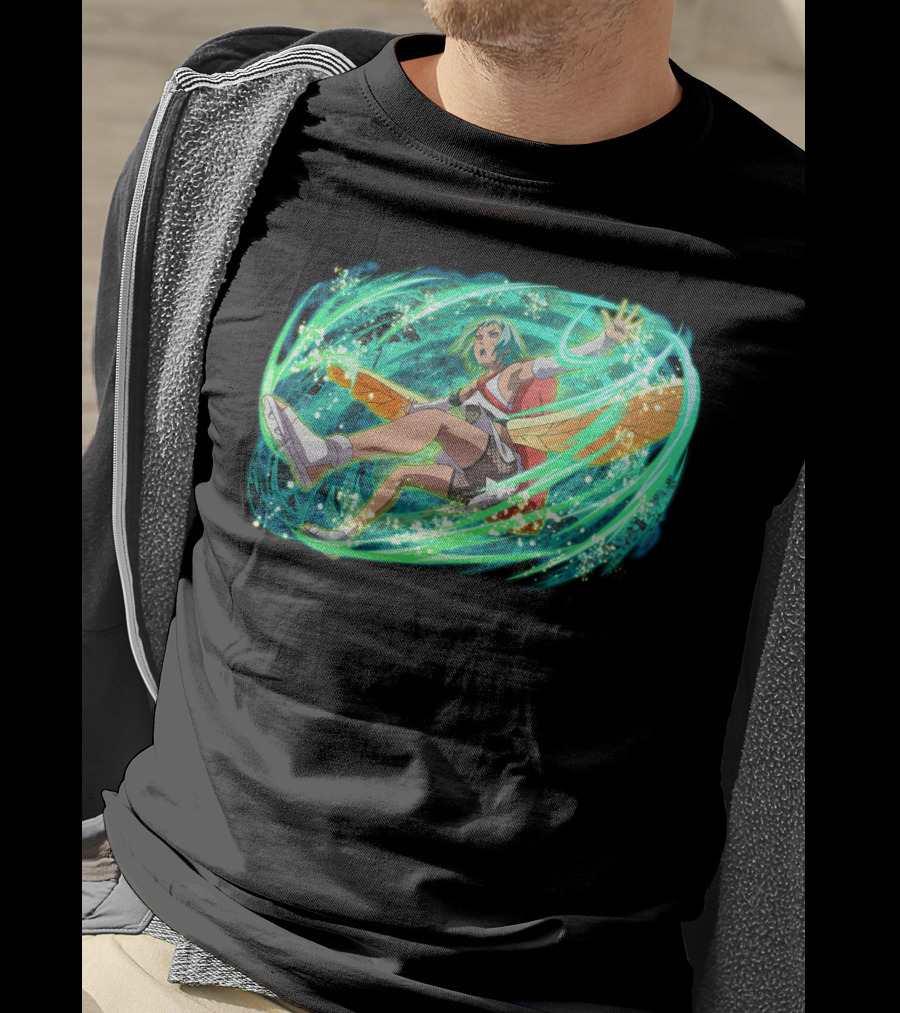 Fu Dynamically Captivating Anime Action Energy Burst T-Shirt