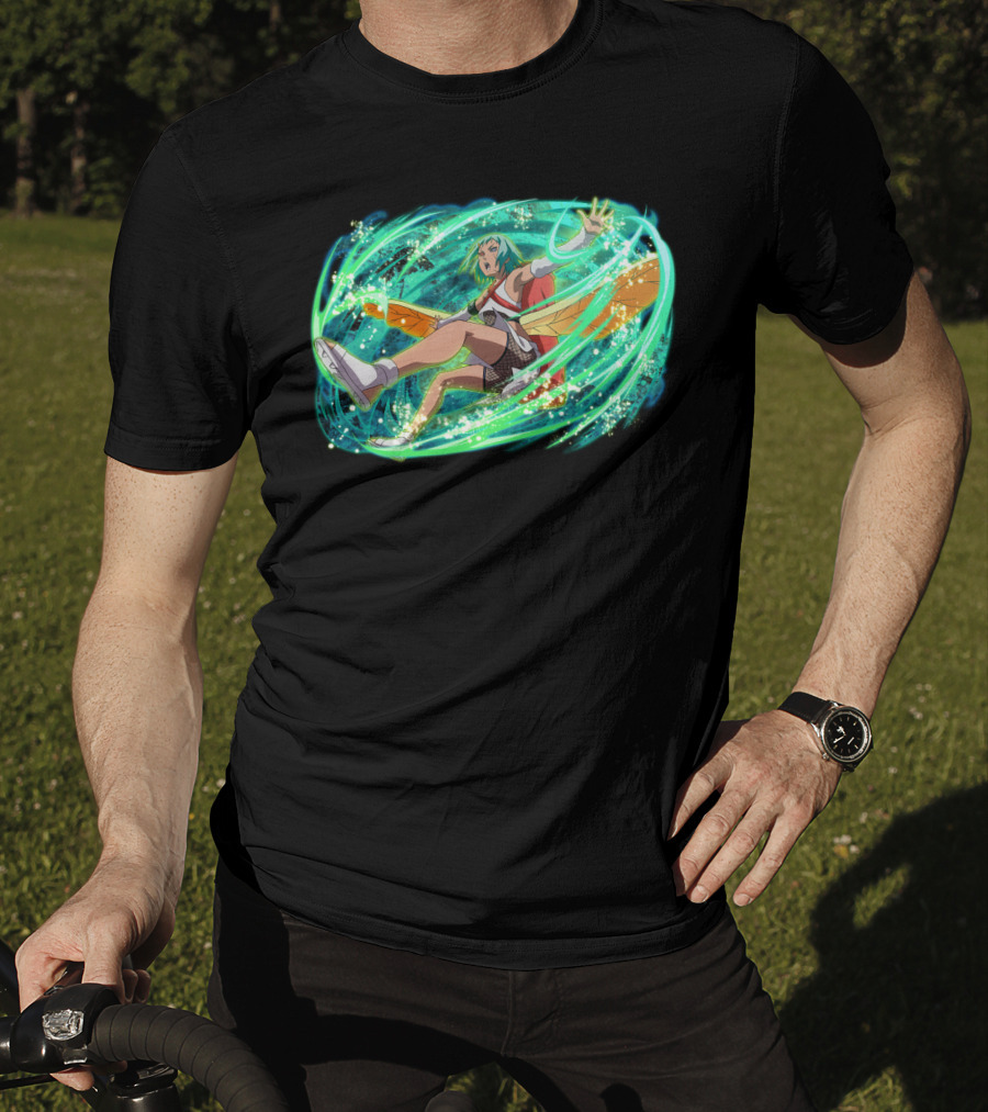 Fu Dynamically Captivating Anime Action Energy Burst T-Shirt