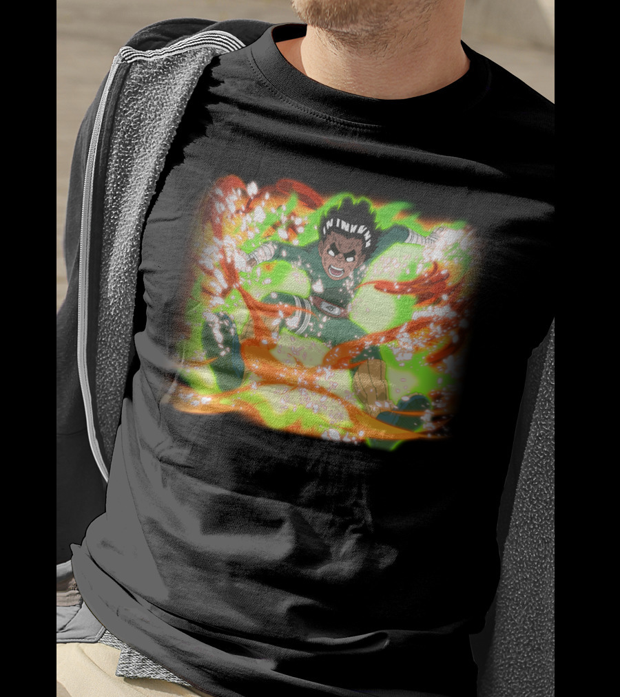 Rock Lee Eight Gates Anime Power Burst Transformation T-Shirt