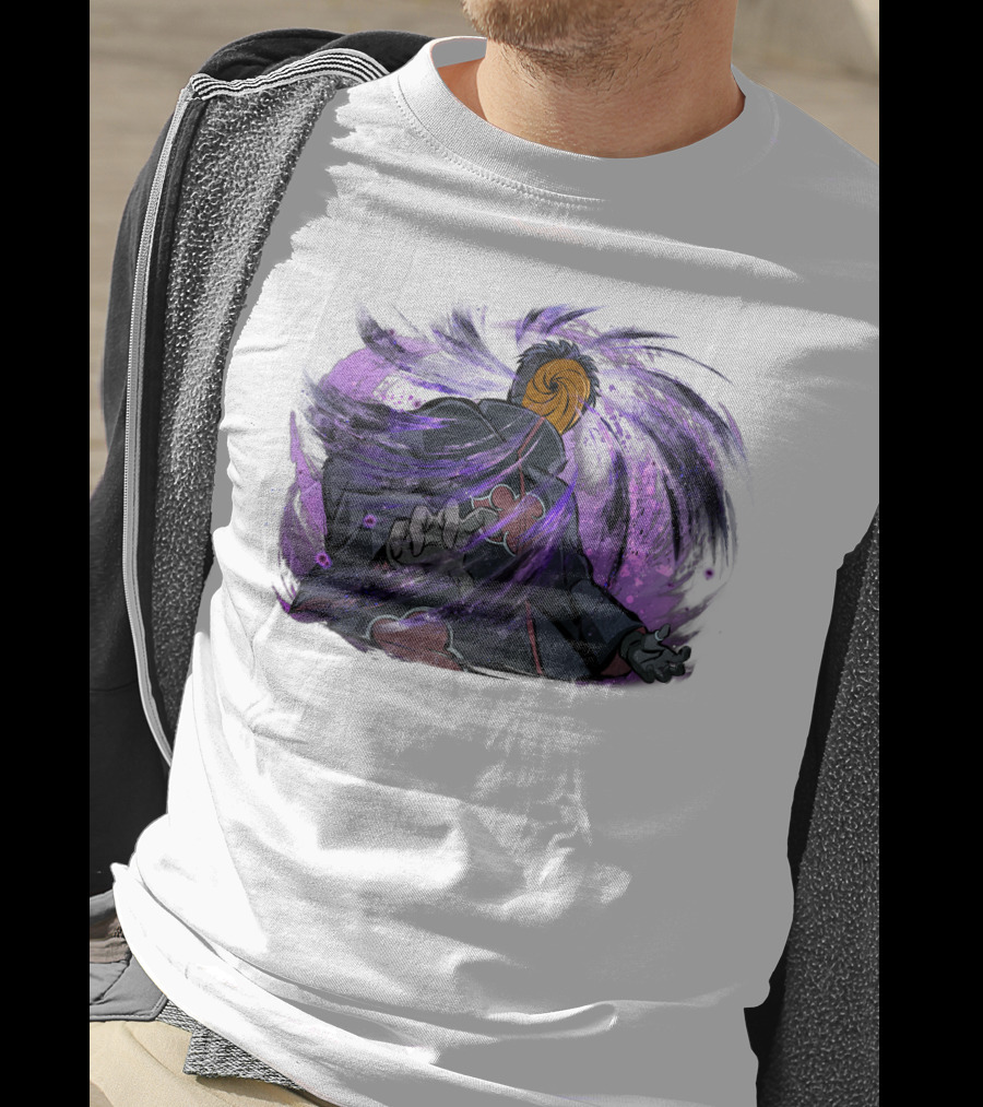 Obito Uchiha Purple Swirl Anime Character T-Shirt