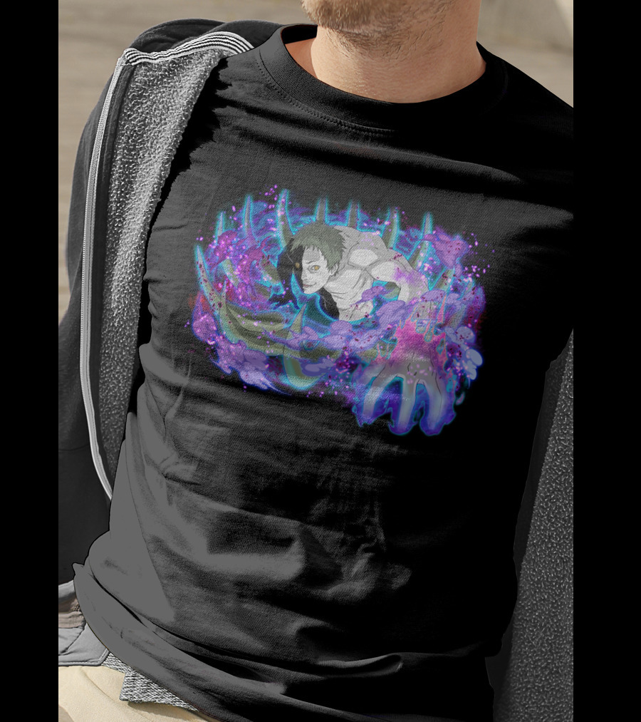 Zetsu Pastel Aura With Purple And Blue Energy Burst T-Shirt