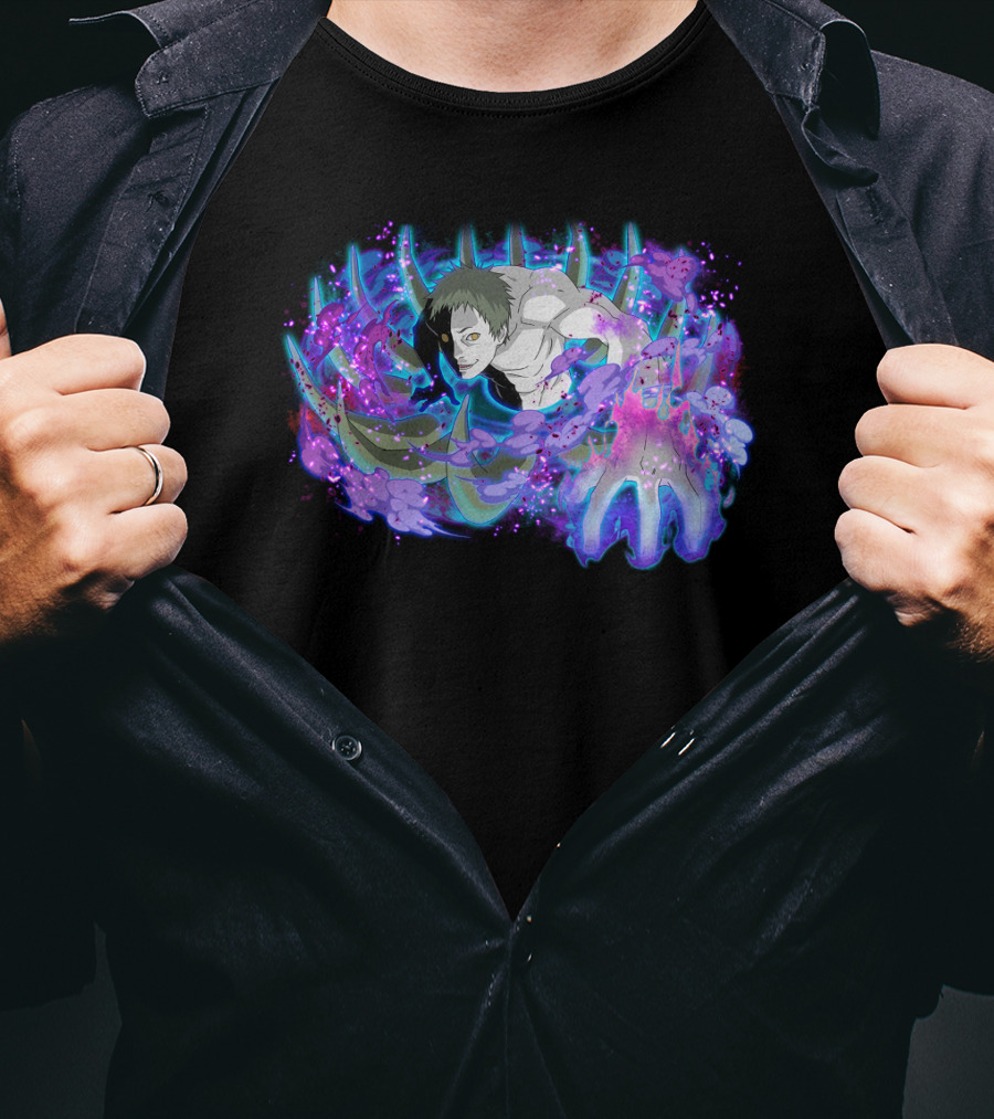 Zetsu Pastel Aura With Purple And Blue Energy Burst T-Shirt