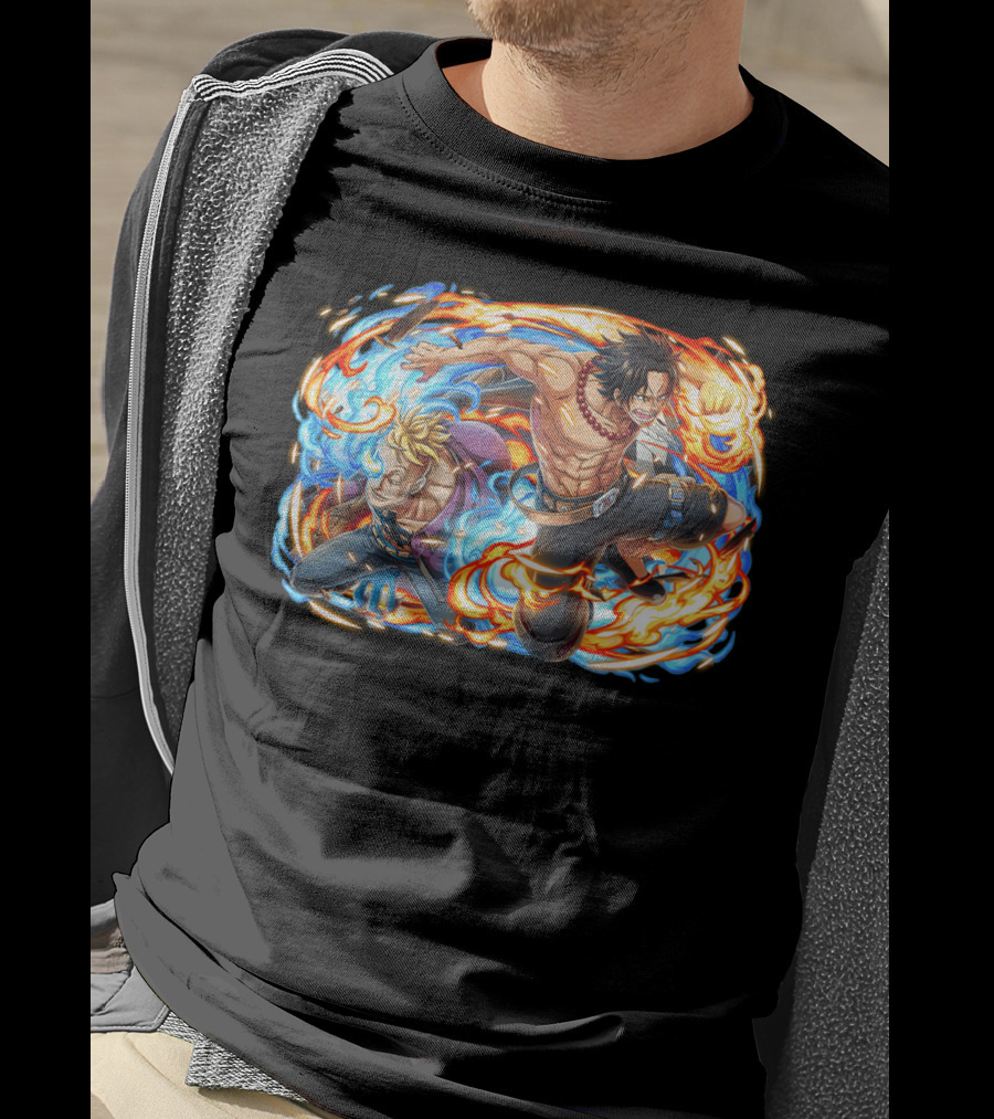 Macro Ace Portgas Fire And Ice Dynamic Duo T-Shirt