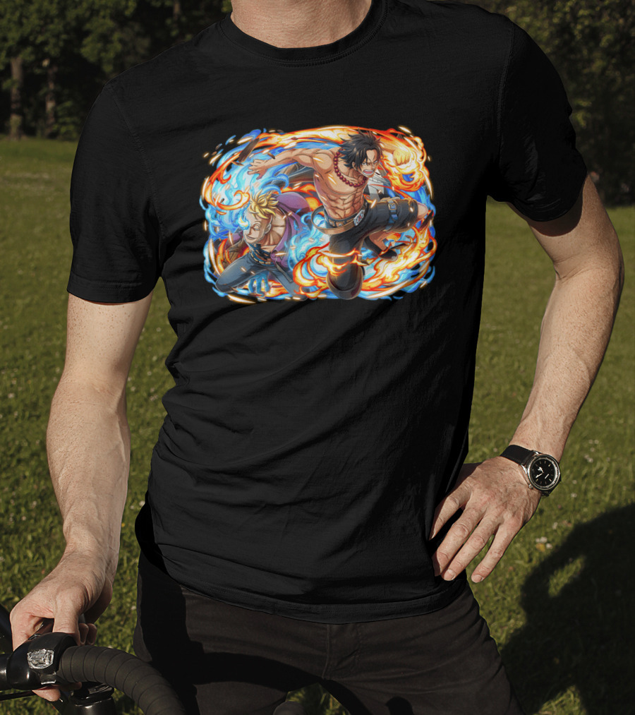 Macro Ace Portgas Fire And Ice Dynamic Duo T-Shirt