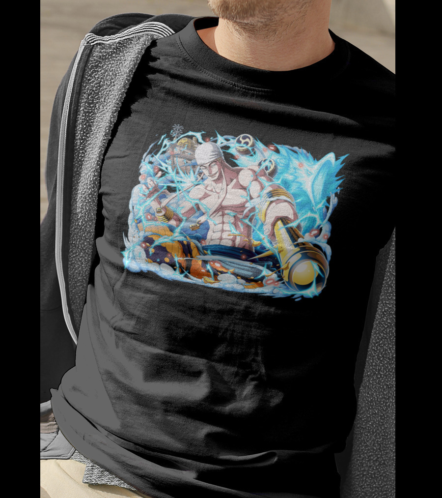 Energetic Lightning Enel Character Illustration One Piece T-Shirt