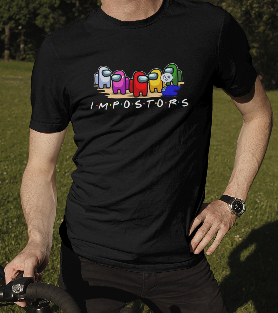 Impostors Among Us Friends Mashup Crew T-Shirt