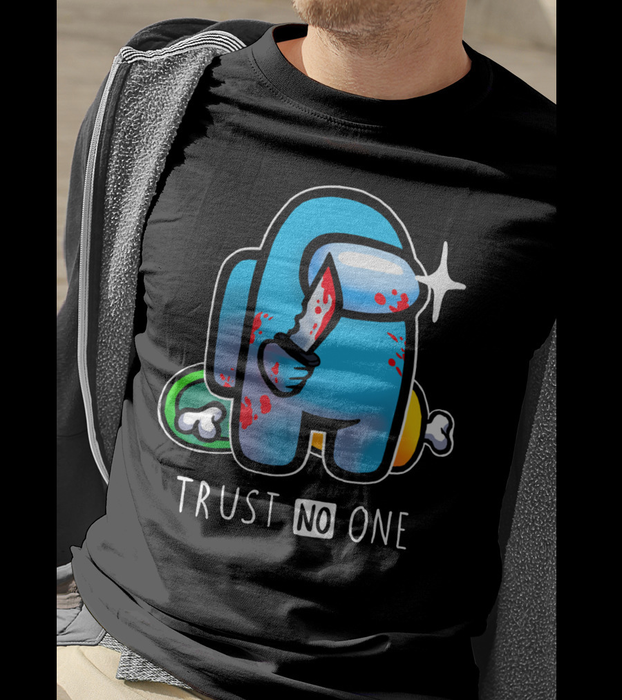 Trust No One Among Us Impostor With Knife T-Shirt