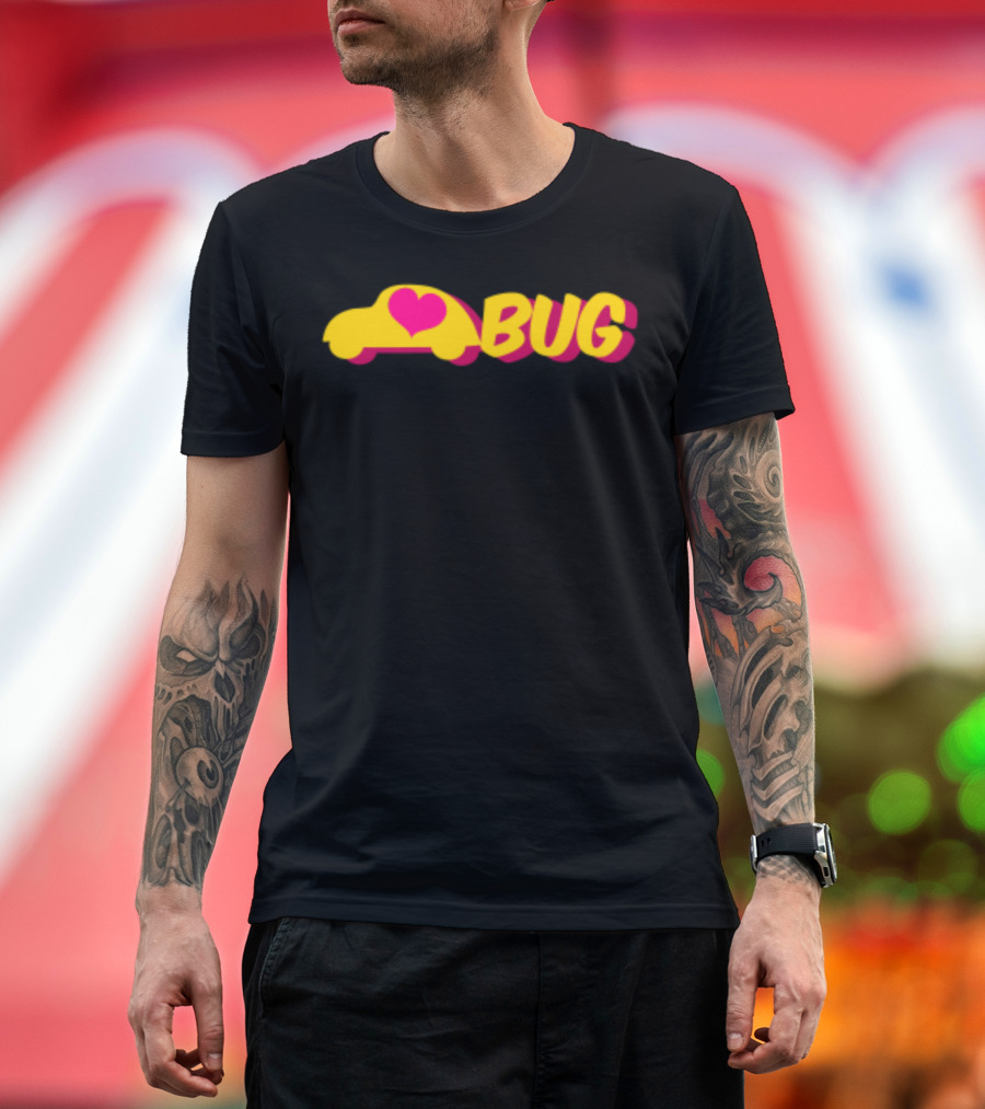 Lovve Bug Heart Car Back To School T-Shirt