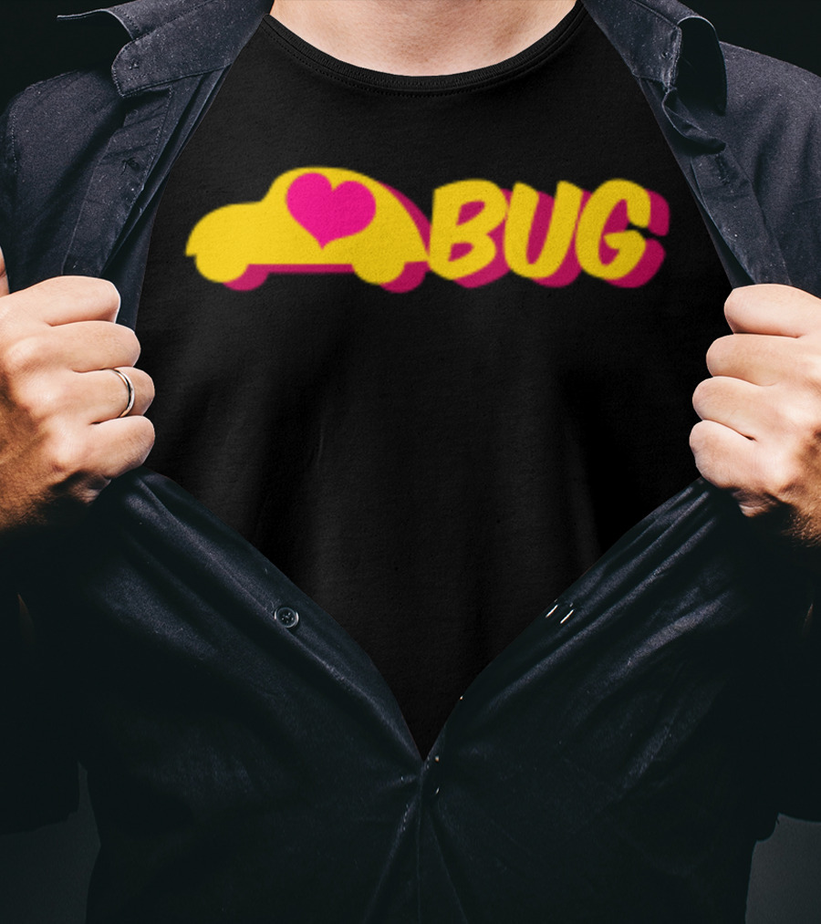 Lovve Bug Heart Car Back To School T-Shirt