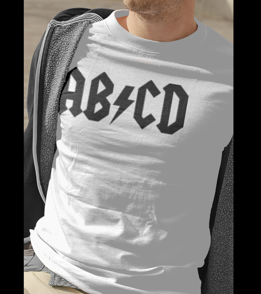 ABCD Lightning Bolt Back To School Alphabet T-Shirt