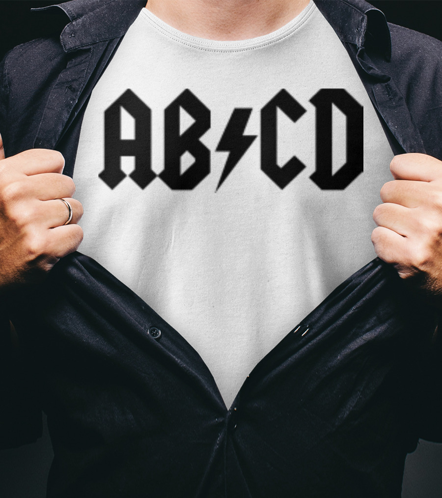 ABCD Lightning Bolt Back To School Alphabet T-Shirt