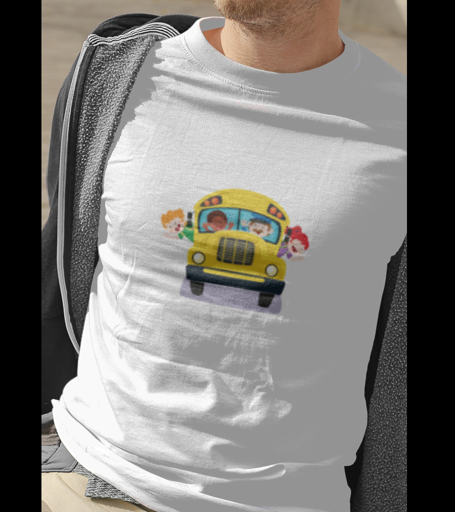 Back To School Bus BOSS With Smiling Kids On Yellow School Bus T-Shirt