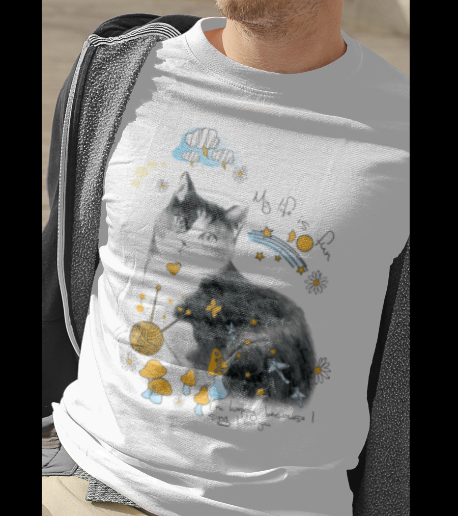 My Life Is Fun I'm Happy Because I Smile Kitty T-Shirt