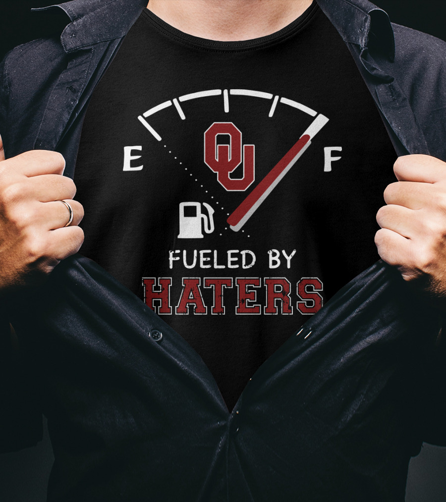 Ou Fueled By Haters Fuel Gauge T-Shirt