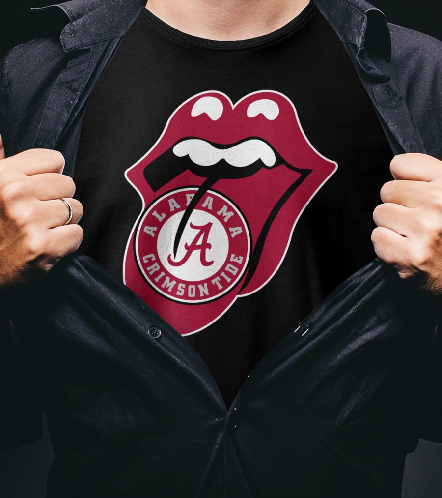 Alabama Crimson Tide Rt Edition Iconic Tongue T-Shirt