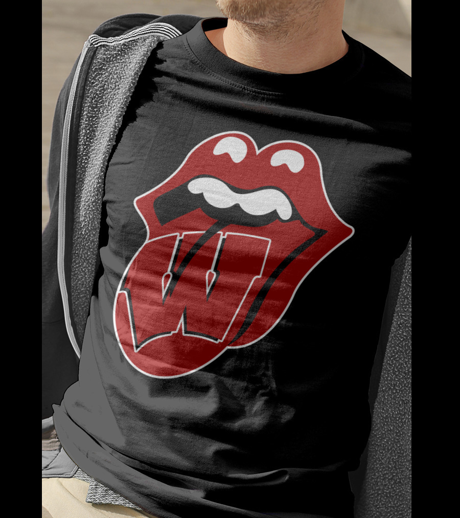 Wisconsin Badgers Rolling Stones T-Shirt